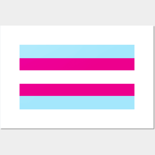 Transgender Pride Flag Wall Art by s.hiro